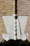 Gevelsteen zonder huisnummers, Korte Meerhuizenstraat.
<br/>
Gert-Jan Lobbes, 2015